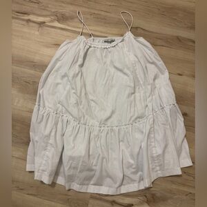 White Loose Mini Dress